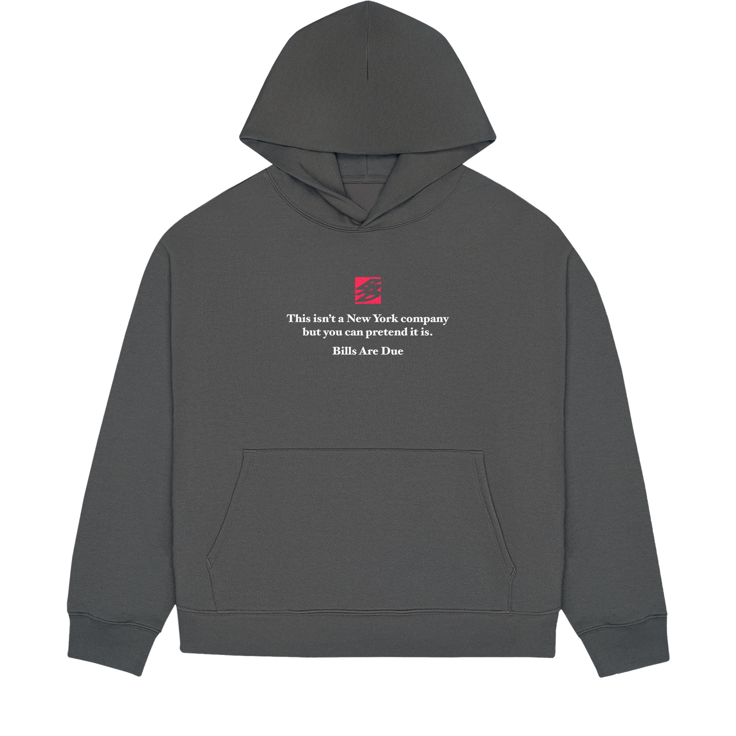 BIG APPLE HOODIE | ASPHALT