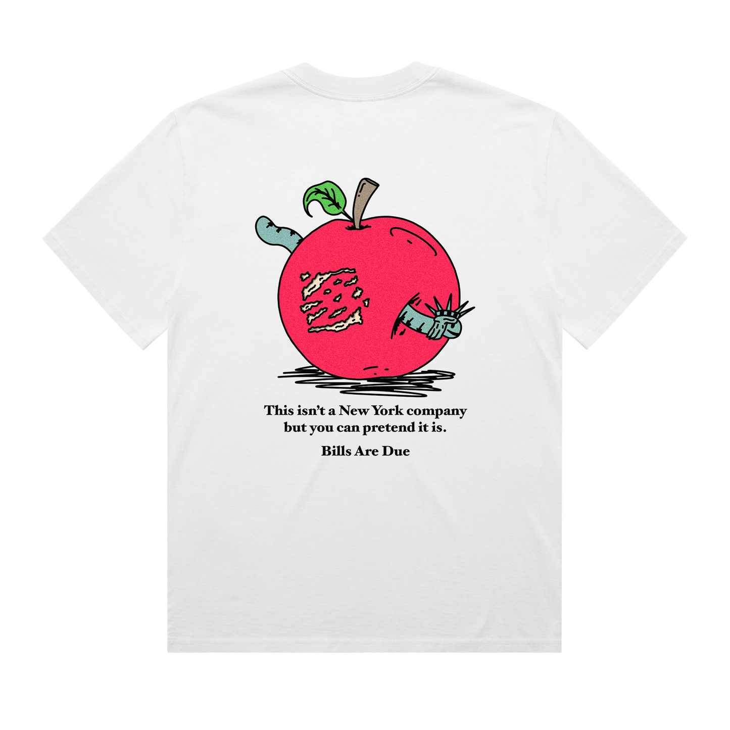 BIG APPLE TEE | WHITE