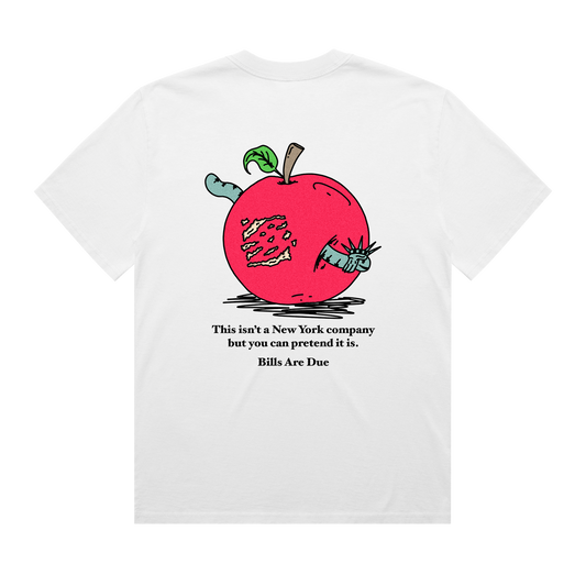 BIG APPLE TEE | WHITE