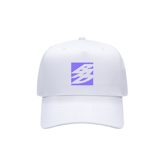 STUDIO PURPLE LOGO HAT | WHITE