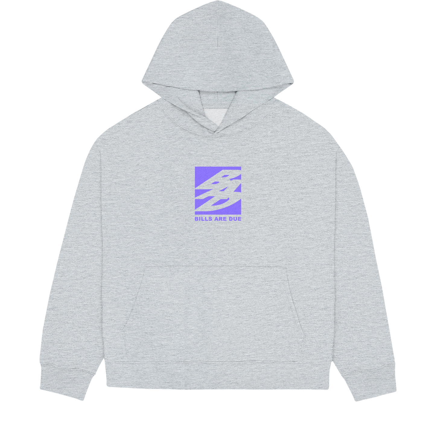 STUDIO PURPLE LOGO HOODIE | GREY